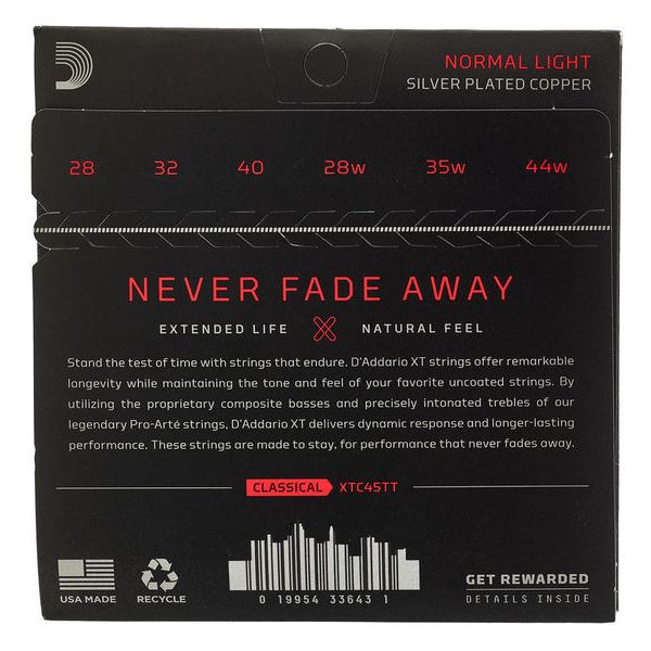 Daddario XTC45TT Classical Titanium