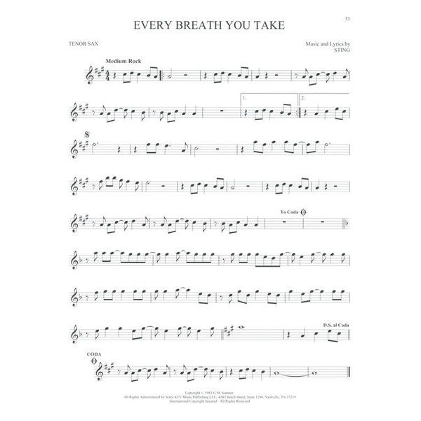 Hal Leonard 101 Beautiful Songs T-Sax