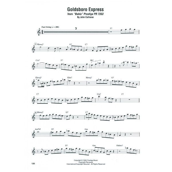 Hal Leonard John Coltrane Omnibook Bb