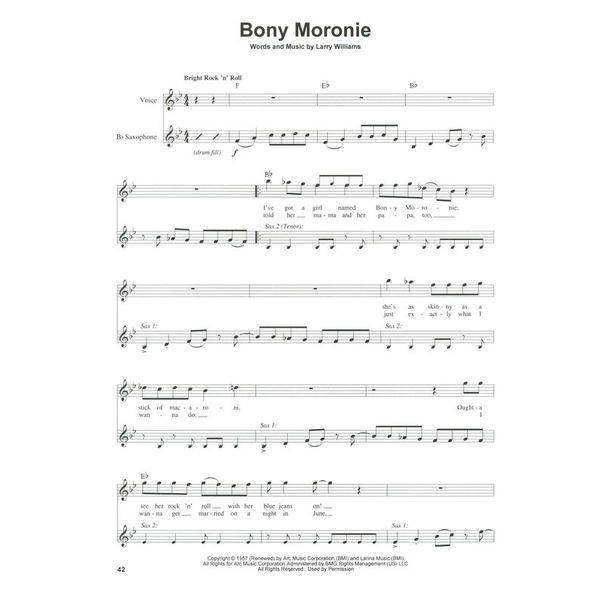 Hal Leonard Sax Play-Along Rock 'n' Roll