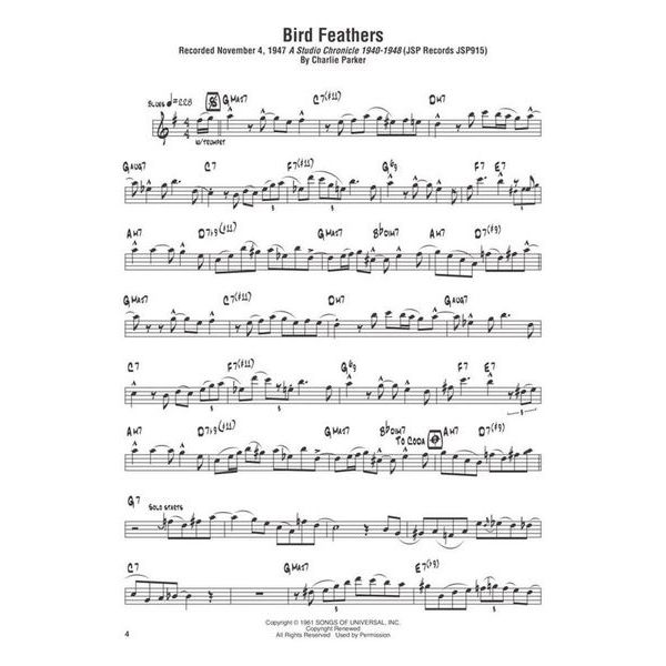 Hal Leonard Charlie Parker Omnibook Eb 2
