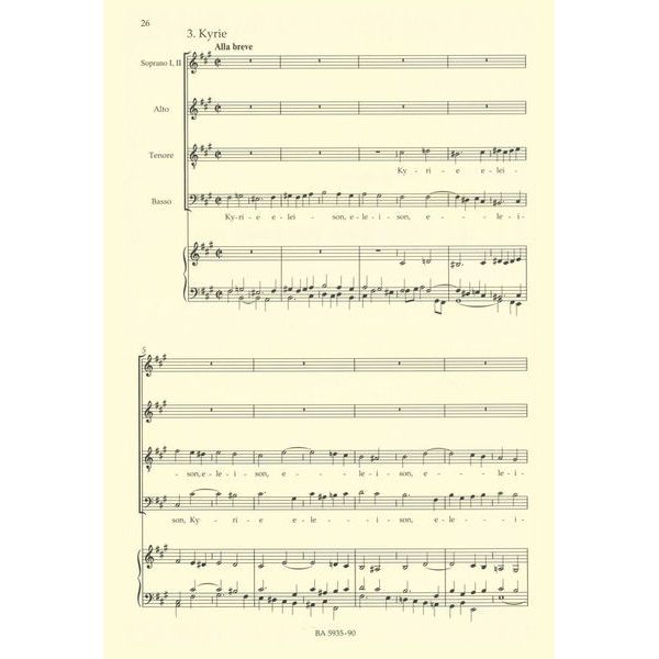 Brenreiter Bach Messe h-Moll