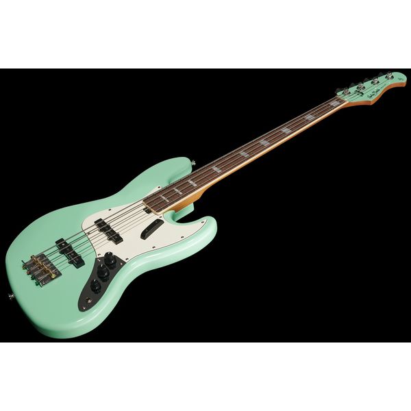 Harley Benton MV-4JB Seafoam Green w/Case