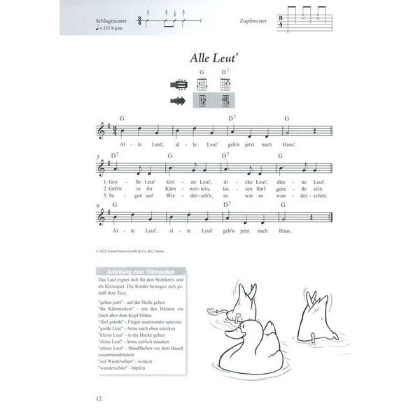 Schott Kinderliederbuch Git/Uku XXL