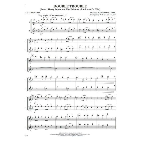 Alfred Music Publishing Movie Duets For All Flute