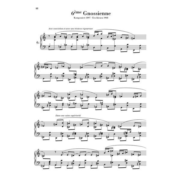 Henle Verlag Satie Gnossiennes