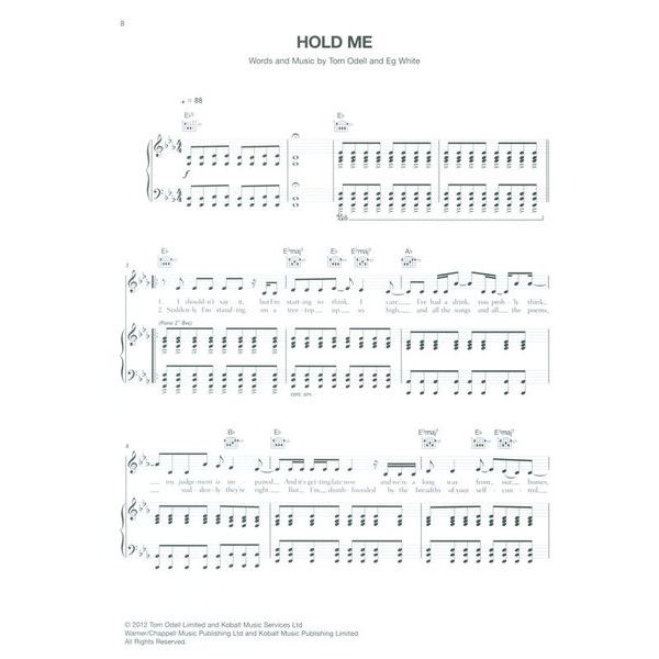 Faber Music Tom Odell Long Way Down