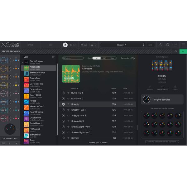 XLN Audio XOpak: Afrobeats