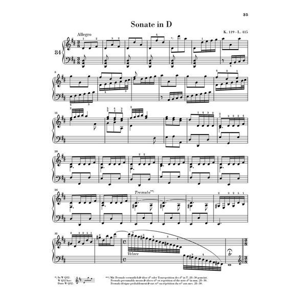 Henle Verlag Scarlatti Klaviersonaten IV