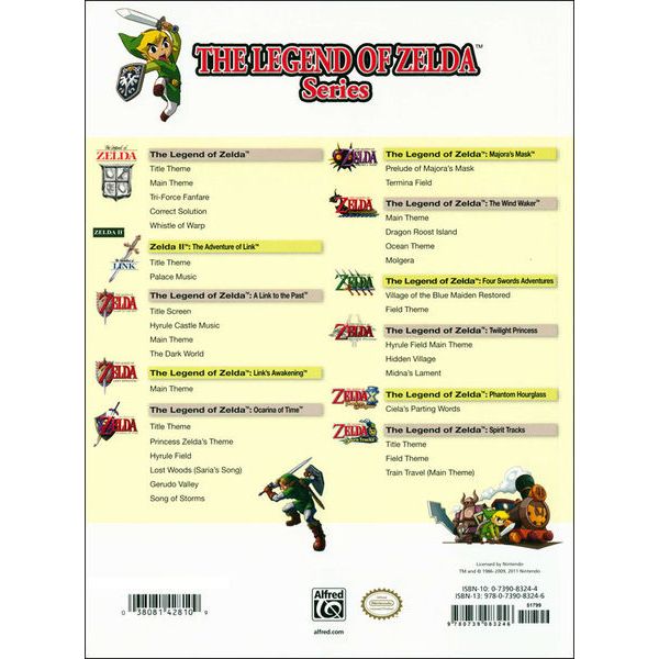 Alfred Music Publishing Legend Of Zelda Easy Piano