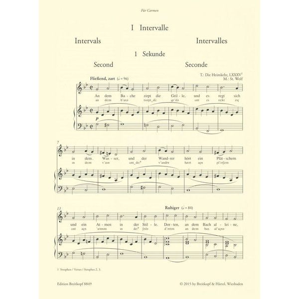 Breitkopf & Hrtel Wege zum Liedgesang Mittel