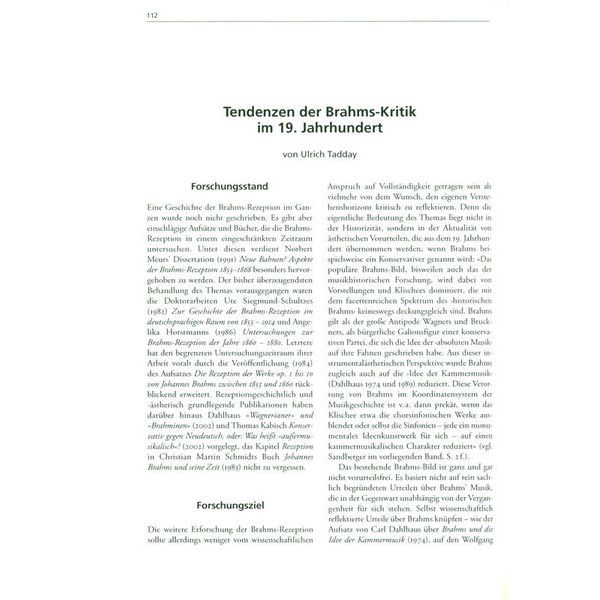 Brenreiter Brahms-Handbuch
