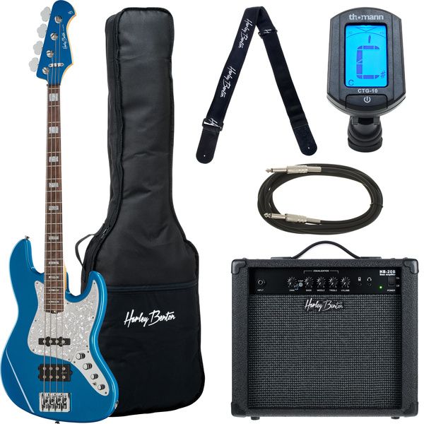 Harley Benton Enhanced MJ-4EB Lake Bl Set