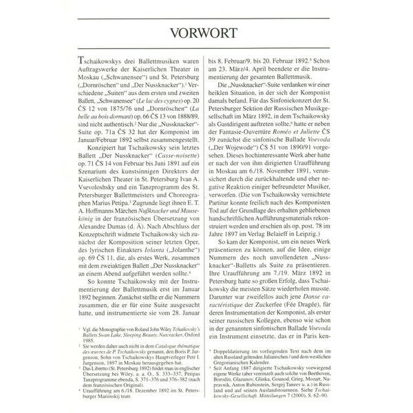 Edition Eulenburg Tschaikowsky Der Nussknacker