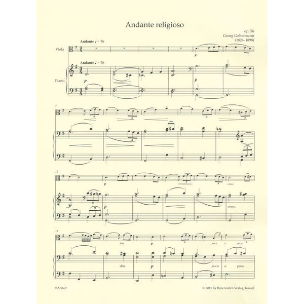 Brenreiter Konzertstücke for Bratsche