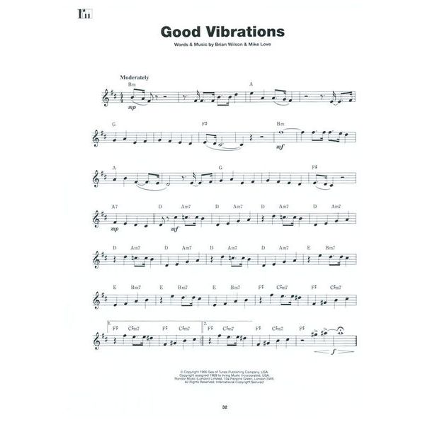 Wise Publications 100 No. 1 Hits Alto Sax