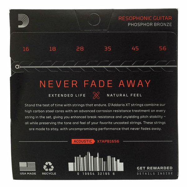 Daddario XTAPB1656 Resophonic Set