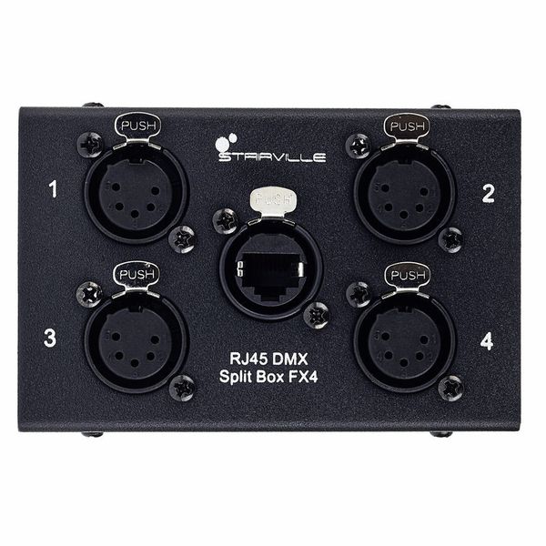 Stairville RJ45 DMX Split Box FX4-5pin