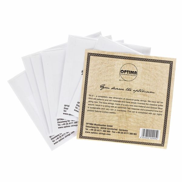 Optima No.6 Silver Strings Carbon Med