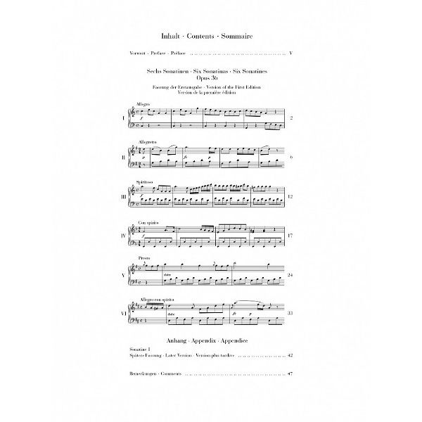 Henle Verlag Clementi Sechs Sonatinen