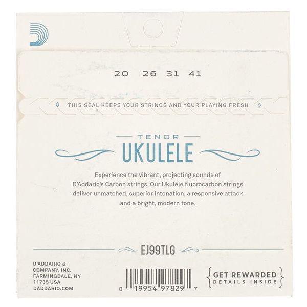 Daddario EJ99TLG Tenor Ukulele Low G