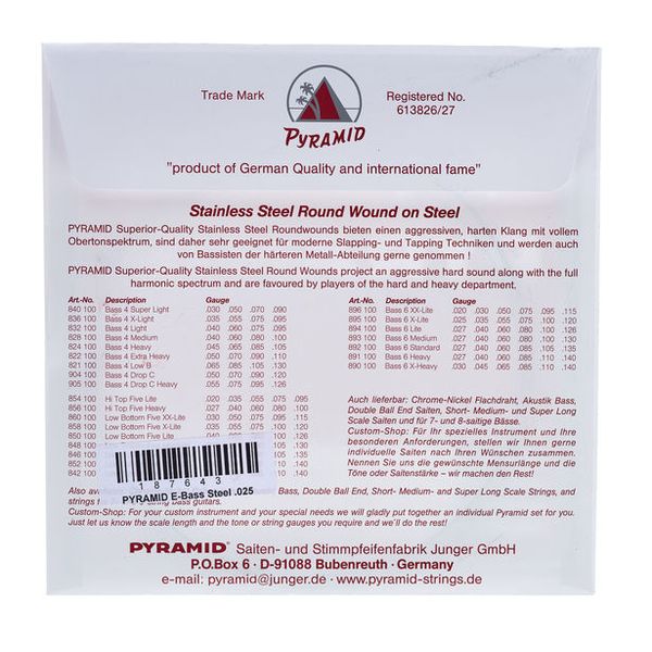 Pyramid 025 Single String bass guitar