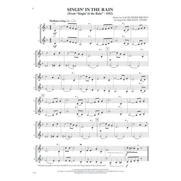 Alfred Music Publishing Movie Duets For All Violin