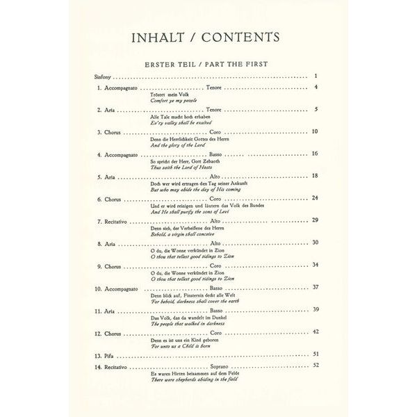 Edition Peters Hndel Der Messias HWV56