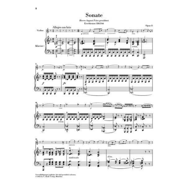 Henle Verlag Grieg Violinsonate F-Dur