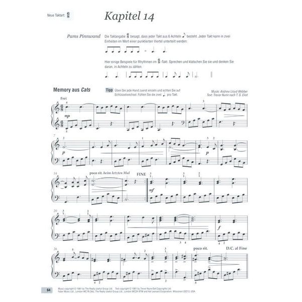 Edition Peters Es ist nie zu spt Klavier