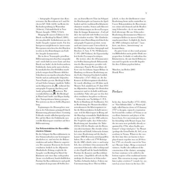 Henle Verlag Mozart Klarinettenkonzert