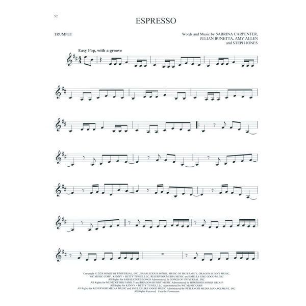 Hal Leonard 101 Top Hits for Trumpet