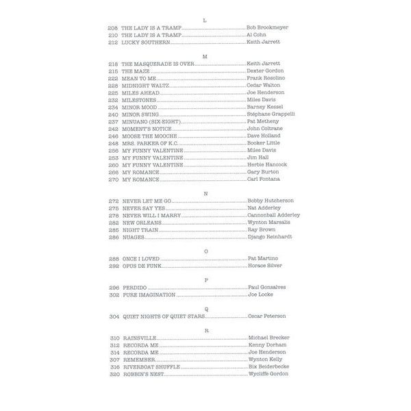 Hal Leonard The Real Jazz Solos Book C