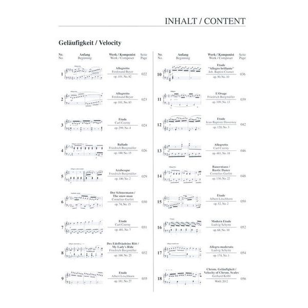 Hage Musikverlag 100 Etudes Piano