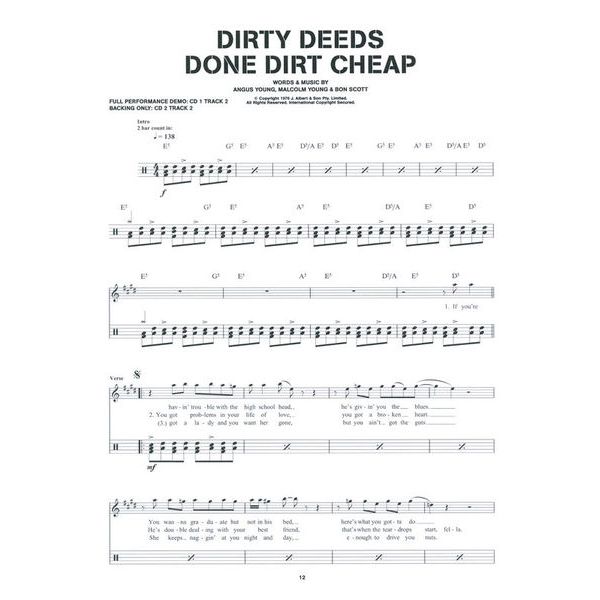 Wise Publications Best of AC/DC for Drums