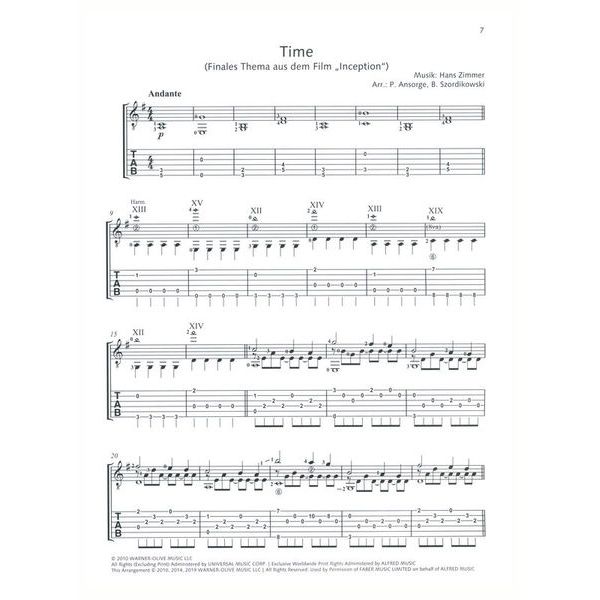 Schott Movie-Hits klassische Gitarre