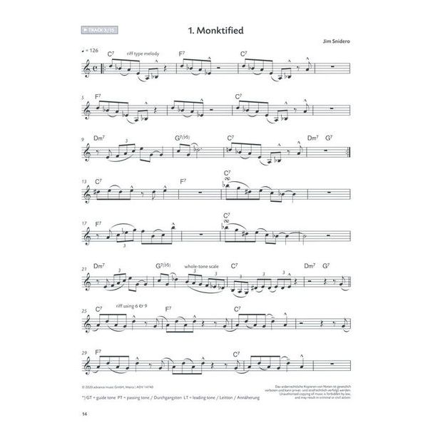 Advance Music Essence of Bebop Clarinet