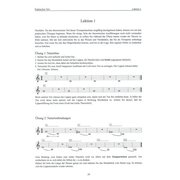 Musikverlag Schweizer Trompete Lernen Leicht 1