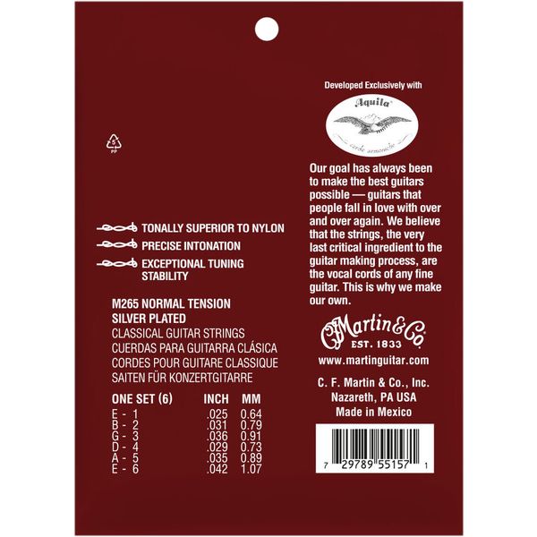 Martin Guitar M265 Classical Magnifico NT