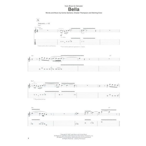 Hal Leonard Santana Guitar Anthology