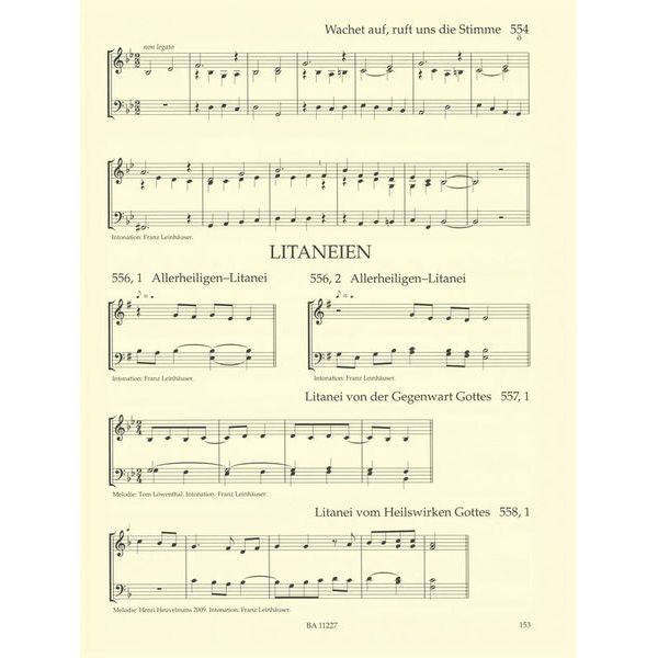 Brenreiter Intonationen zum Gotteslob