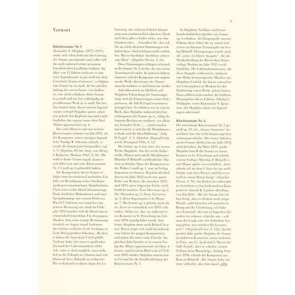 Henle Verlag Skrjabin Klaviersonaten