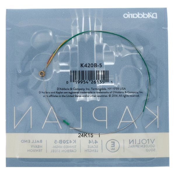 Daddario K420B-5 Kaplan GSS E Hea. BE
