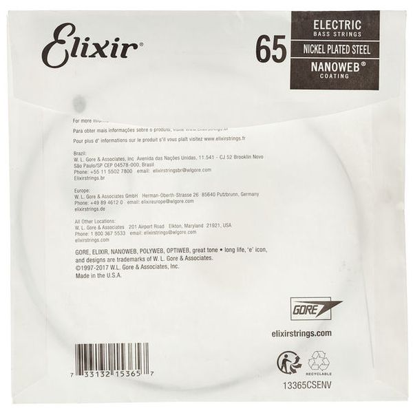 Elixir .065 EL Bass Single String