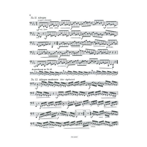 Friedrich Hofmeister Verlag Kopprasch 60 Etüden Tuba 1