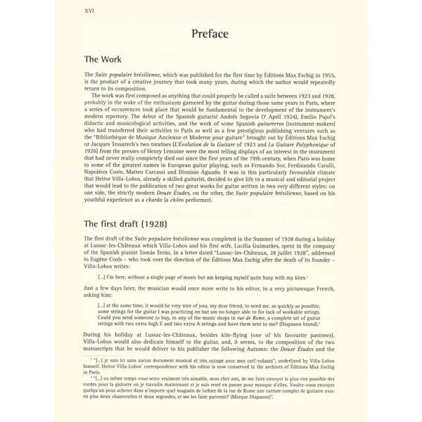 Editions Durand Villa-Lobos Suite Populaire