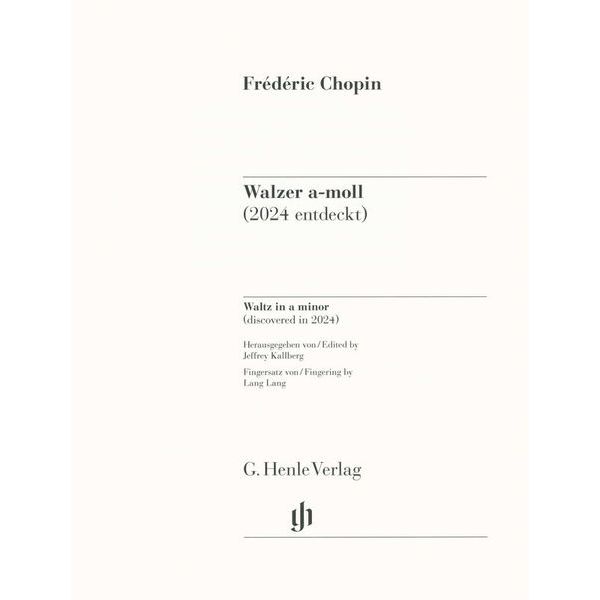 Henle Verlag Chopin Walzer a-moll (2024)
