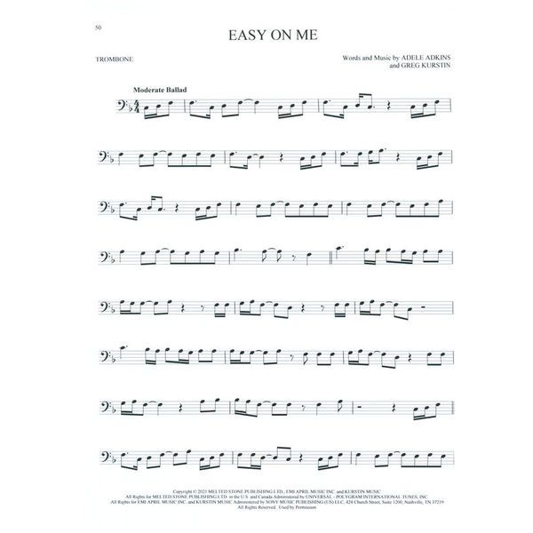 Hal Leonard 101 Top Hits for Trombone