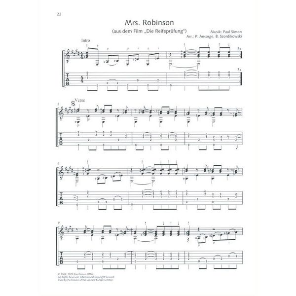 Schott Movie-Hits klassische Gitarre