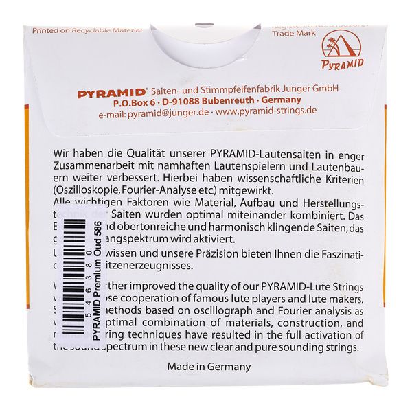 Pyramid OU586 Arabic Oud Set